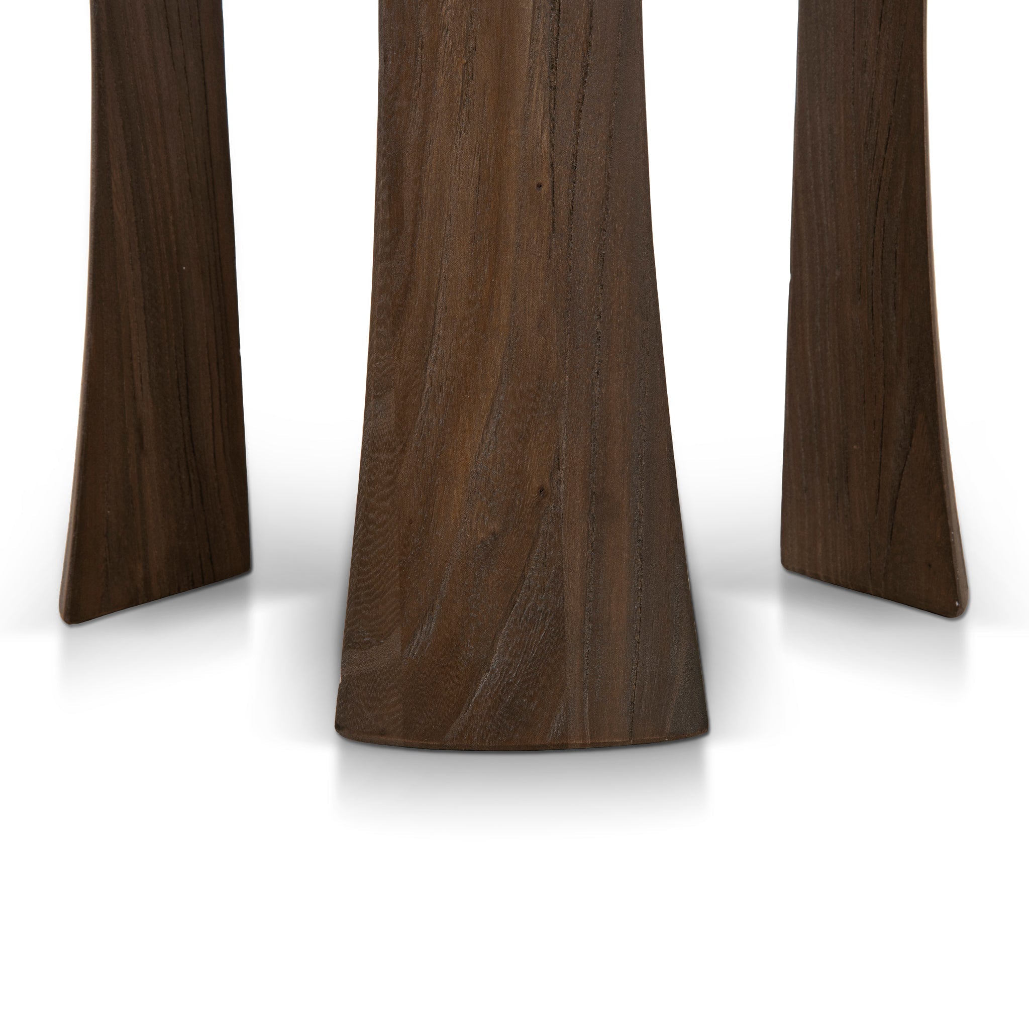 34.5cm Round Capri Side Table - Walnut