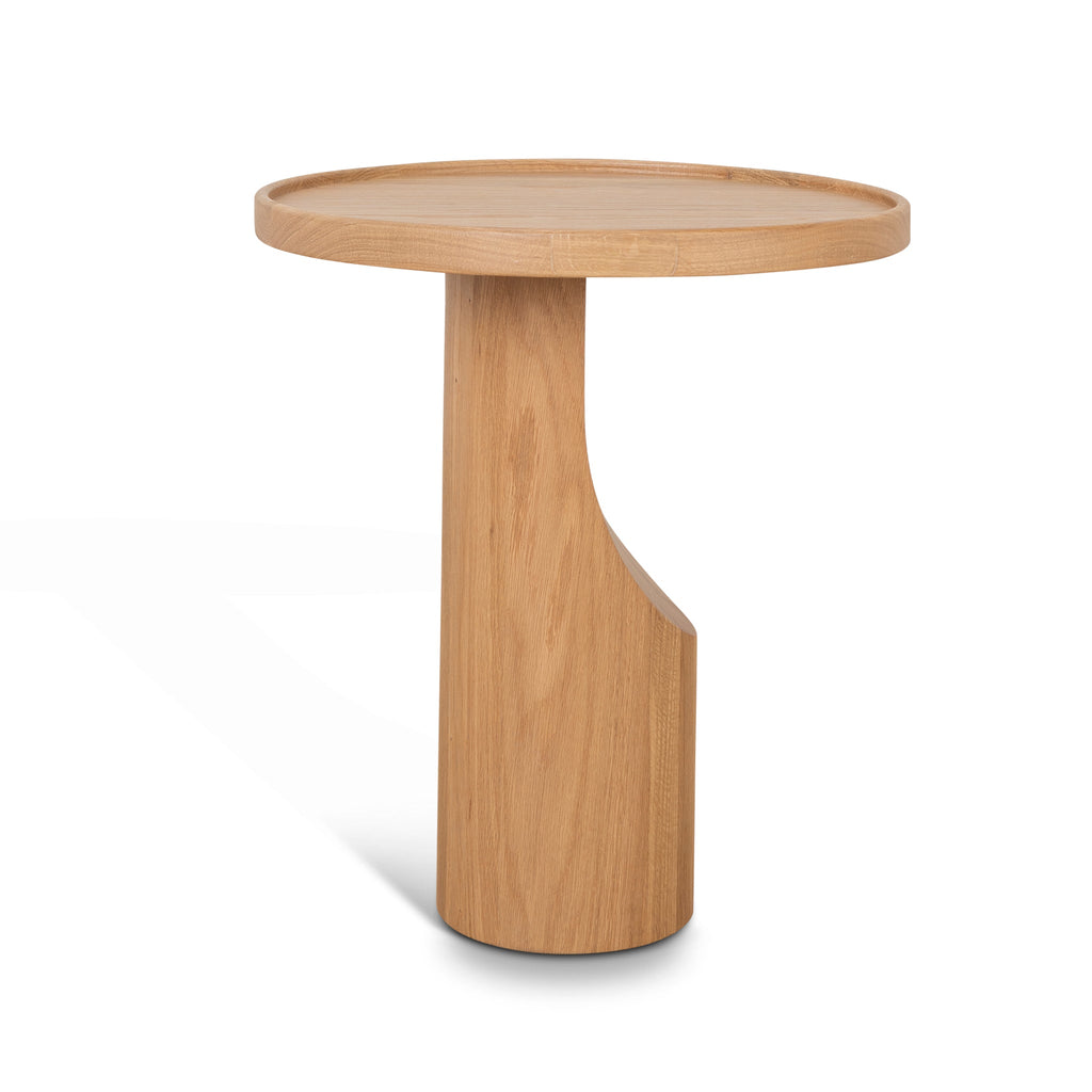 45cm Round Capri Side Table - Natural Oak