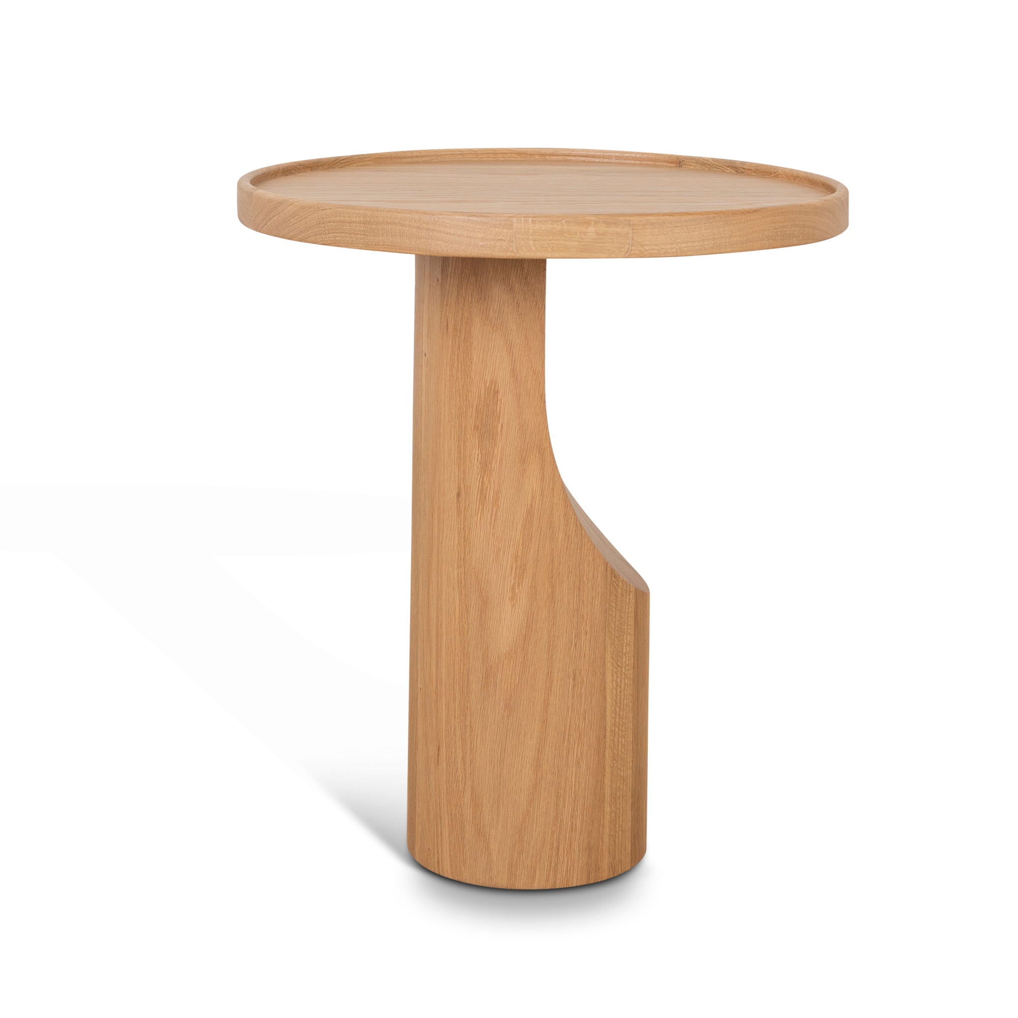 45cm Round Capri Side Table - Natural Oak