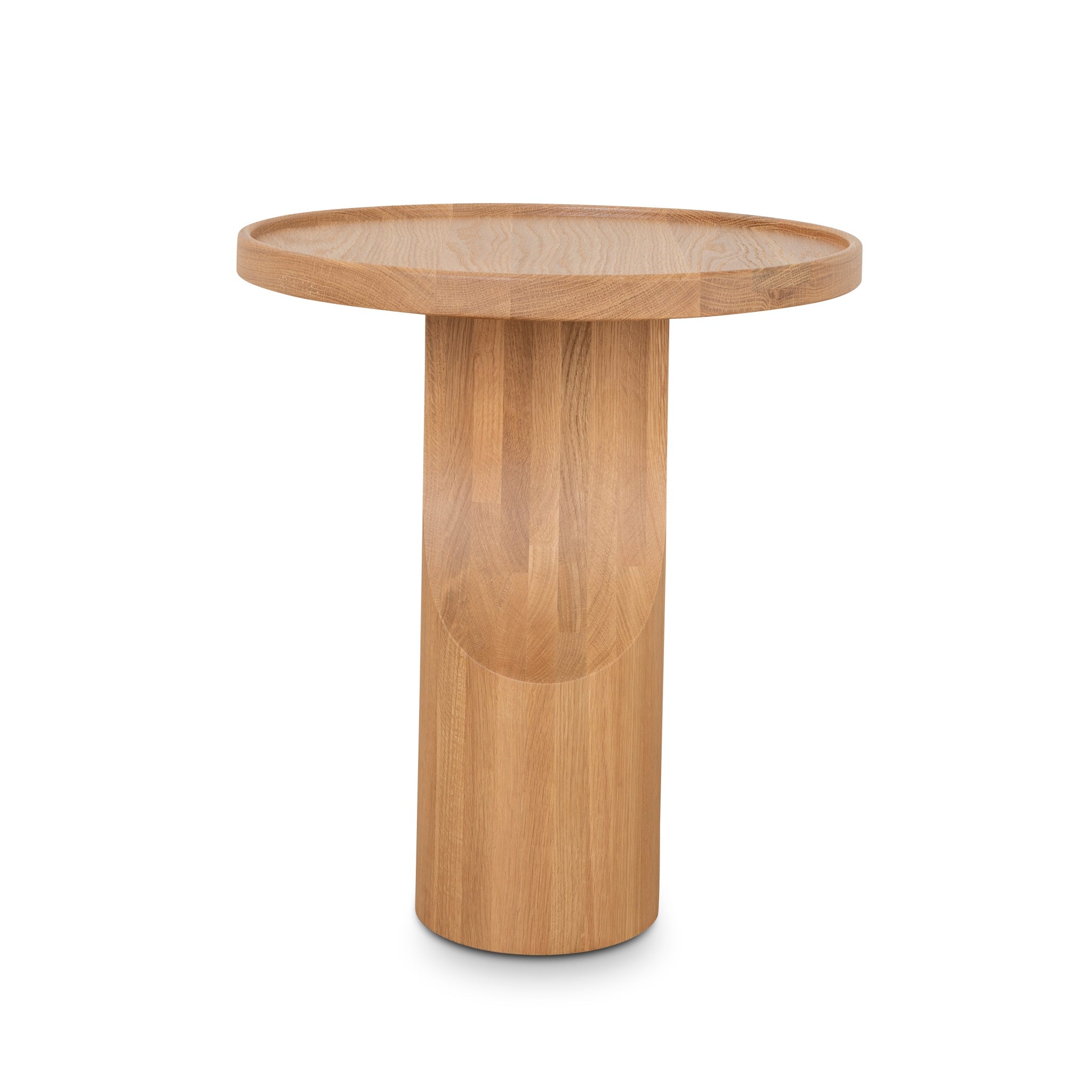 45cm Round Capri Side Table - Natural Oak