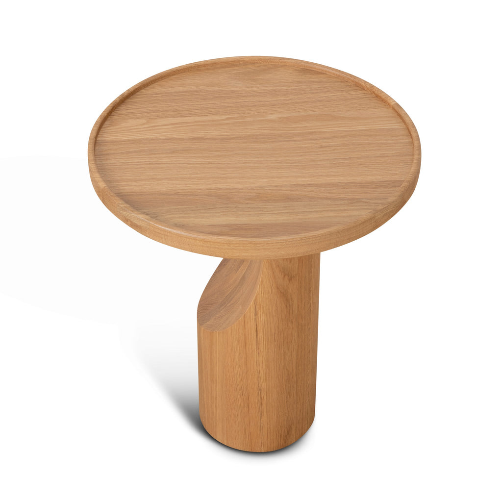 45cm Round Capri Side Table - Natural Oak