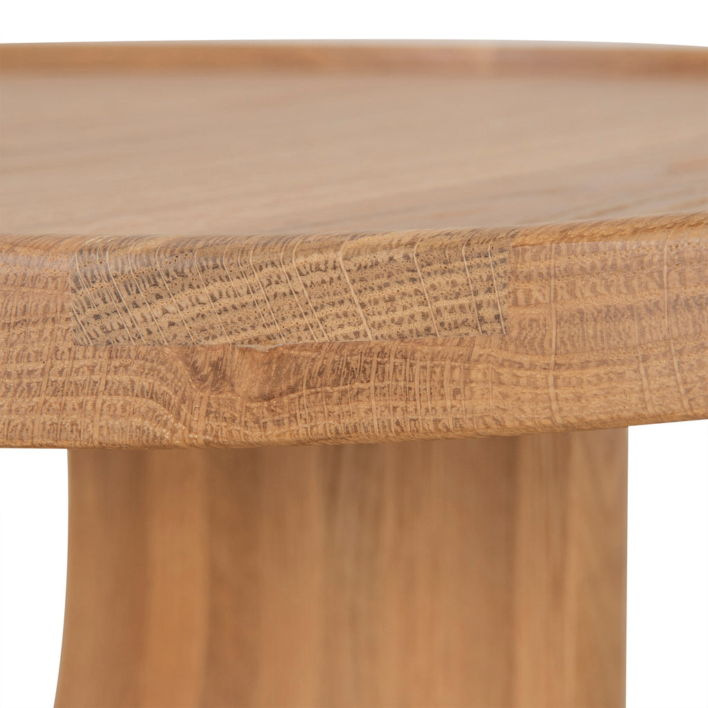 45cm Round Capri Side Table - Natural Oak