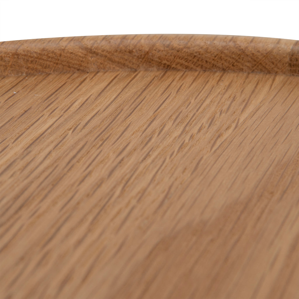 45cm Round Capri Side Table - Natural Oak