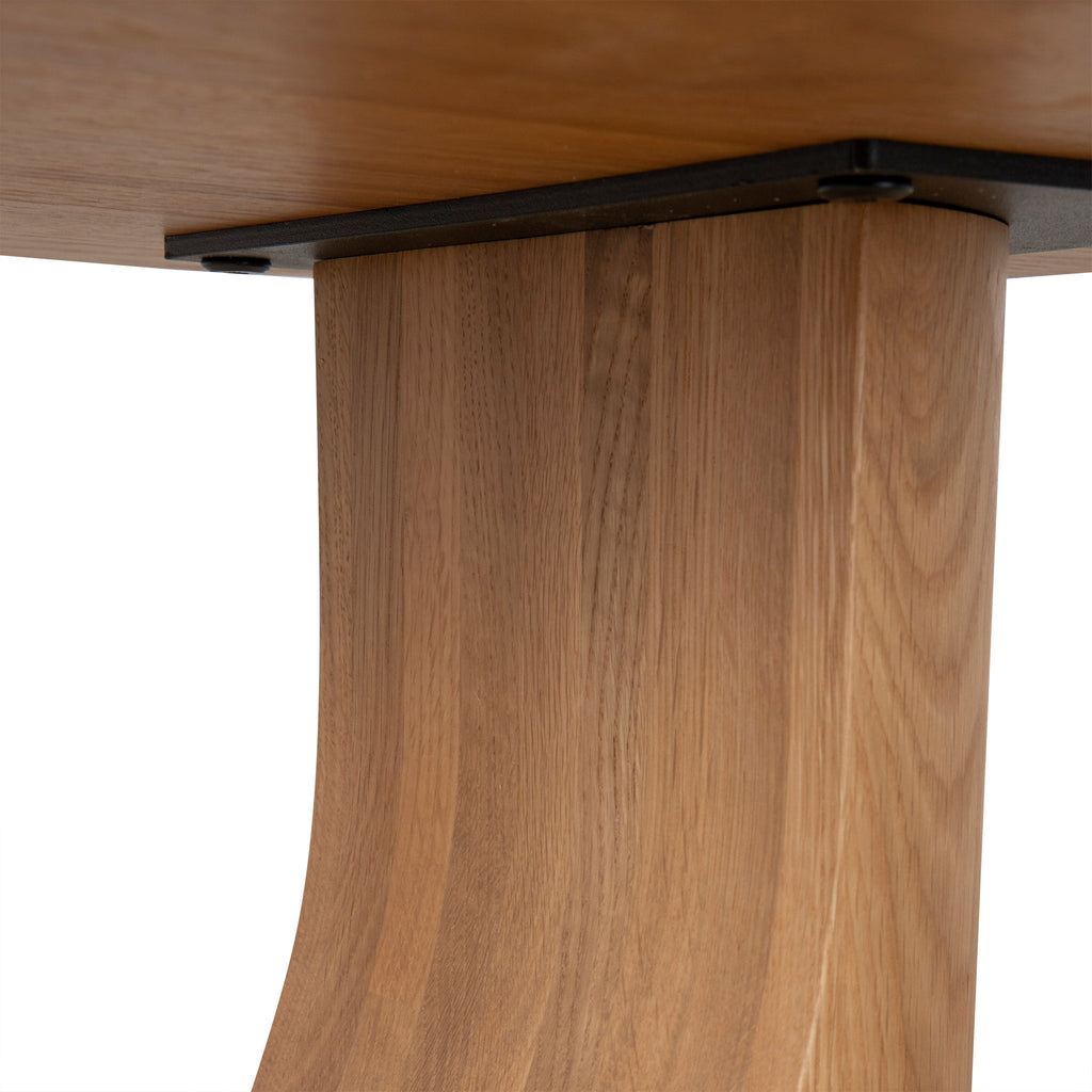 45cm Round Capri Side Table - Natural Oak