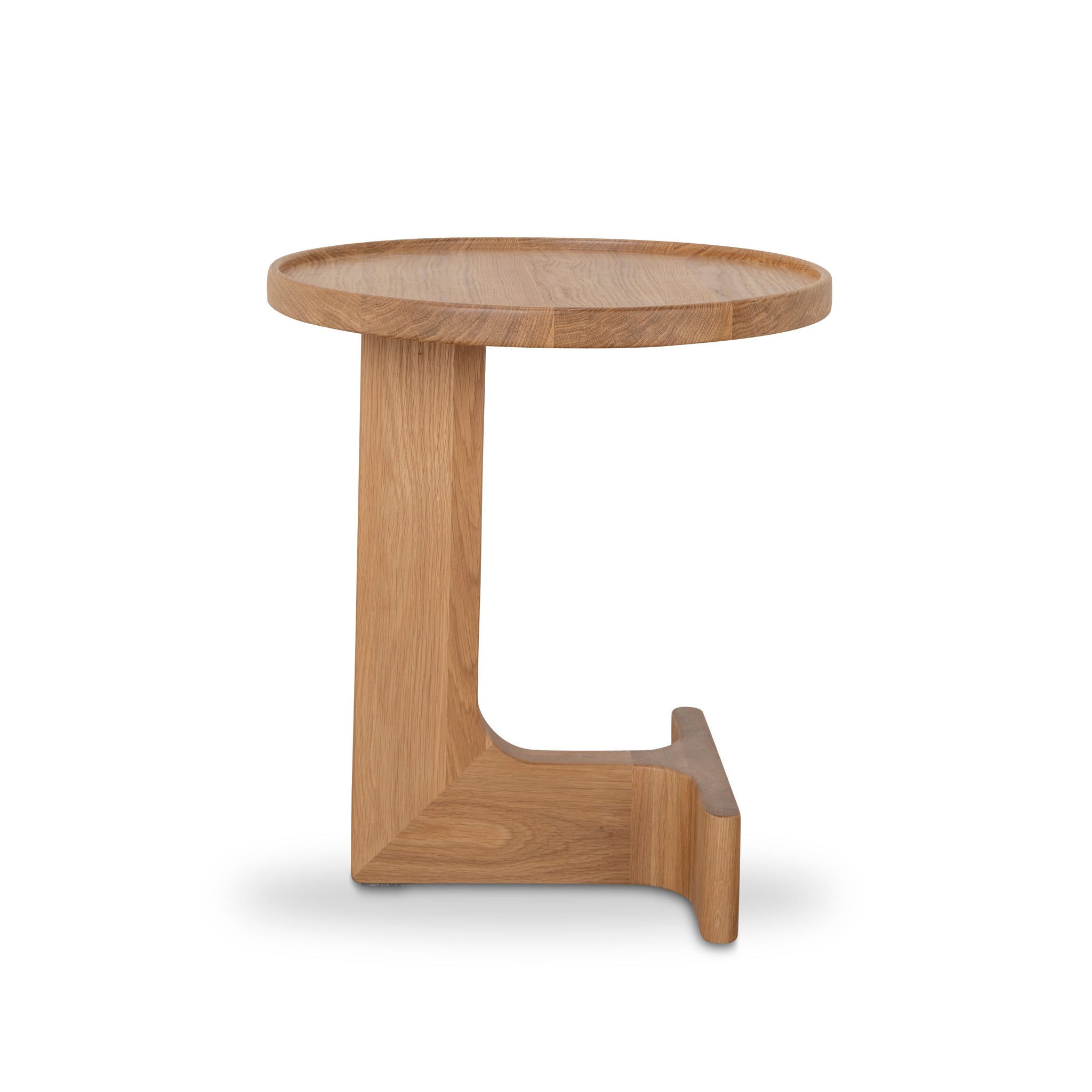 45cm Round Capri Side Table - Natural Oak