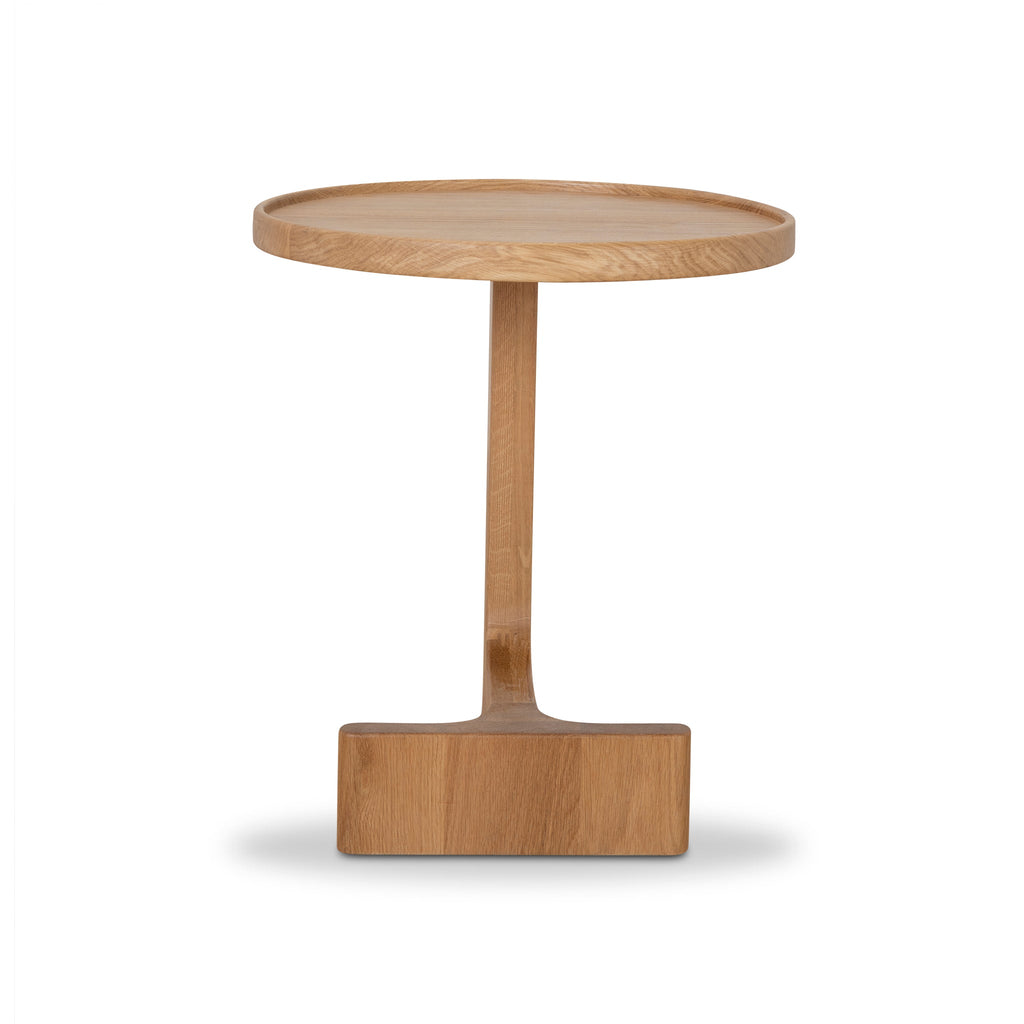 45cm Round Capri Side Table - Natural Oak