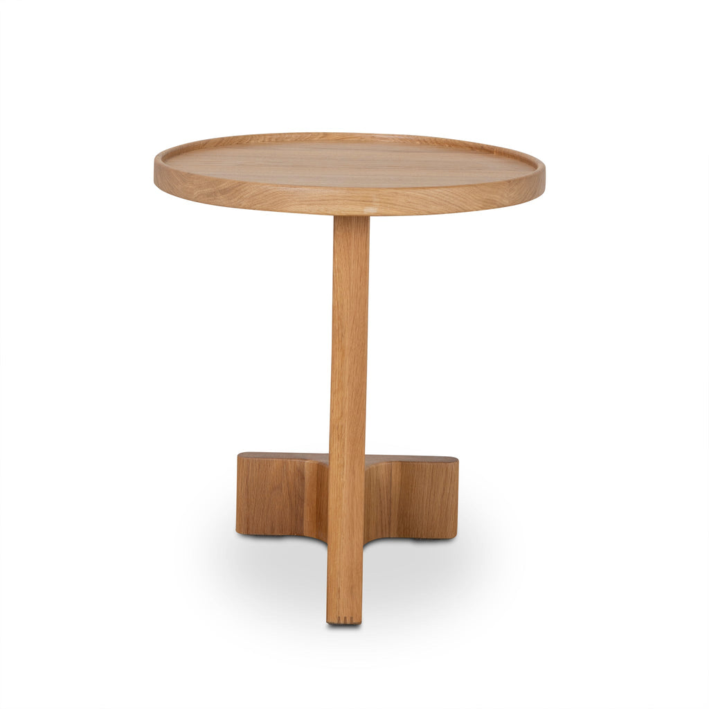 45cm Round Capri Side Table - Natural Oak