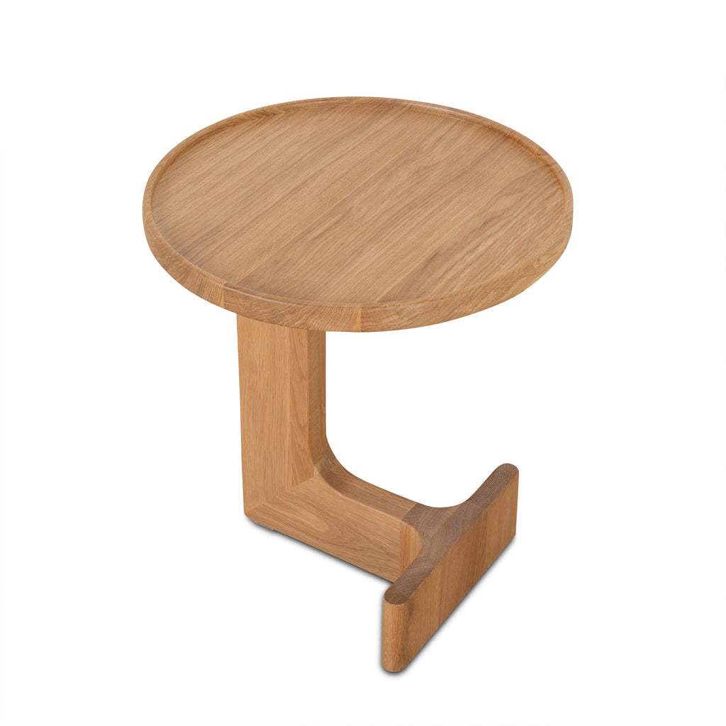 45cm Round Capri Side Table - Natural Oak