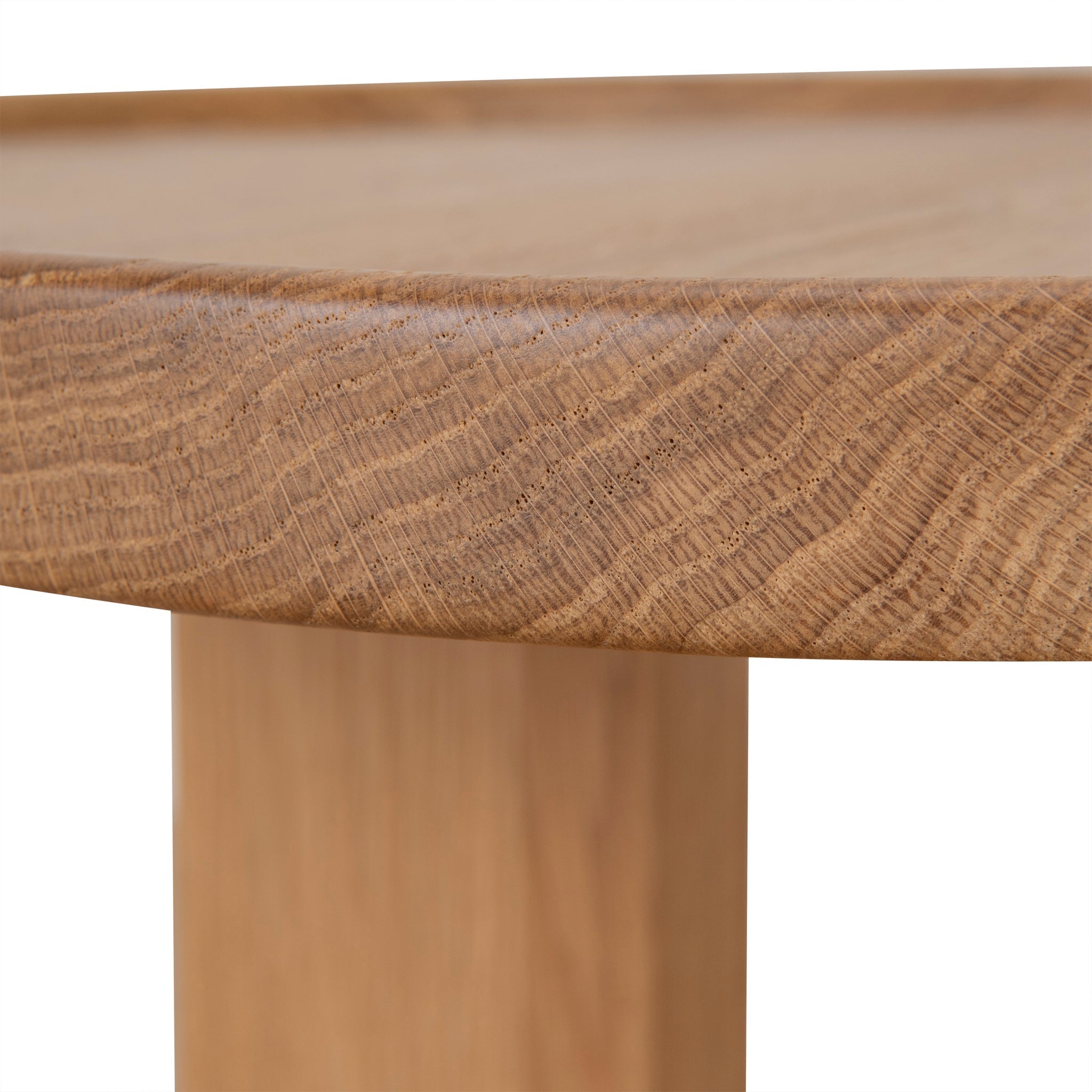 45cm Round Capri Side Table - Natural Oak