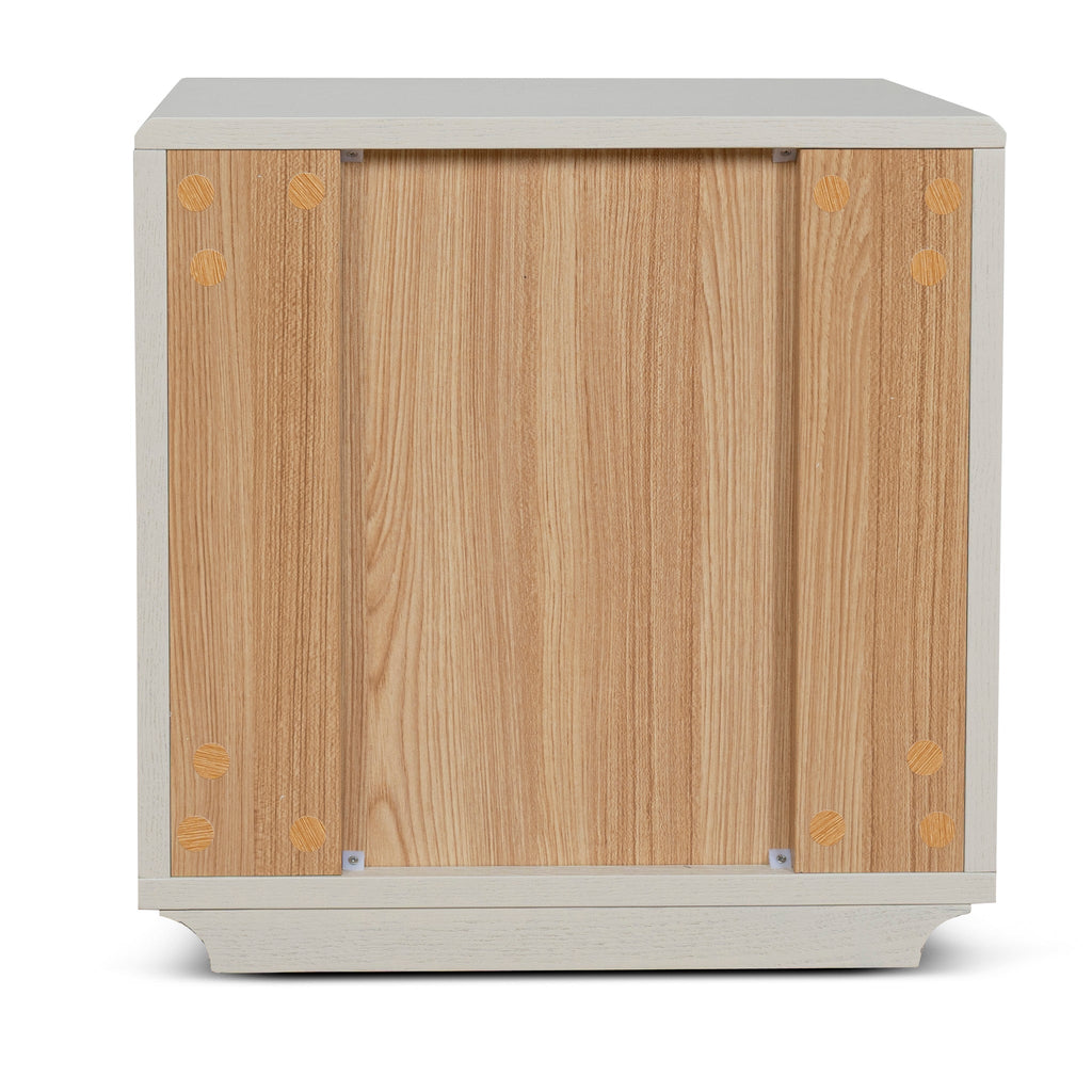 50cm Bedside Table - Ivory Oat