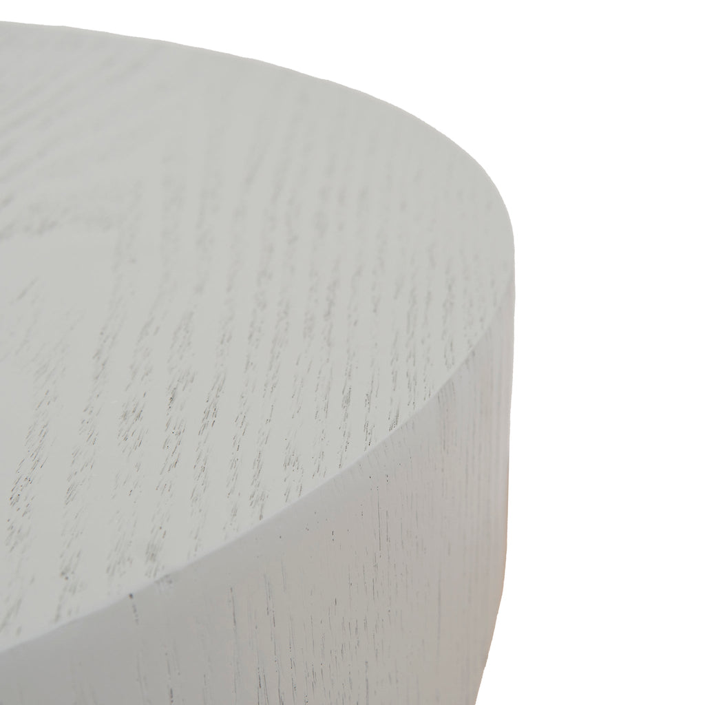 49.5cm Round Capri Side Table - Light Grey