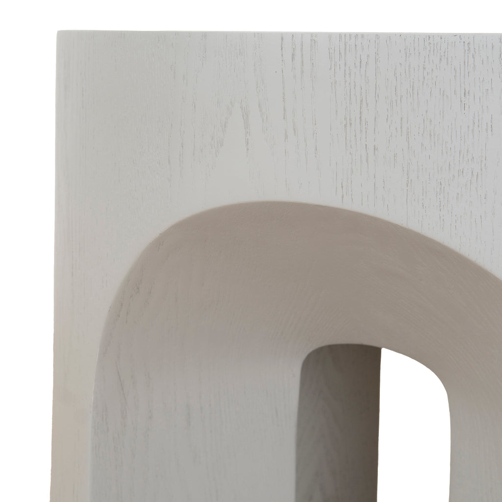 49.5cm Round Capri Side Table - Light Grey