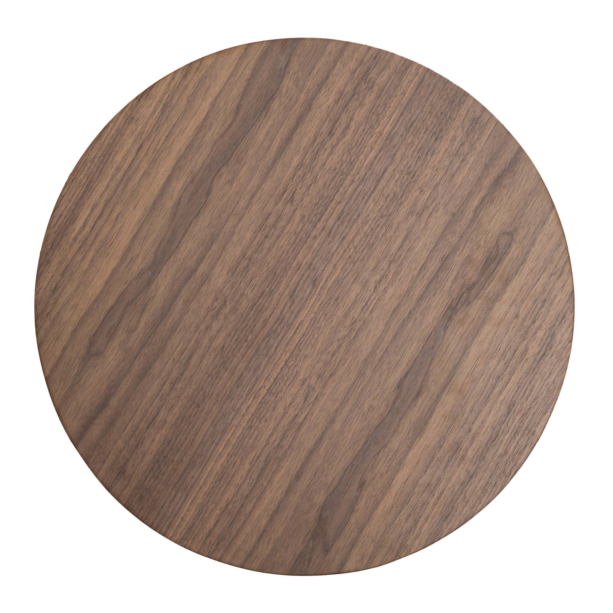 49.5cm Round Capri Side Table - Walnut