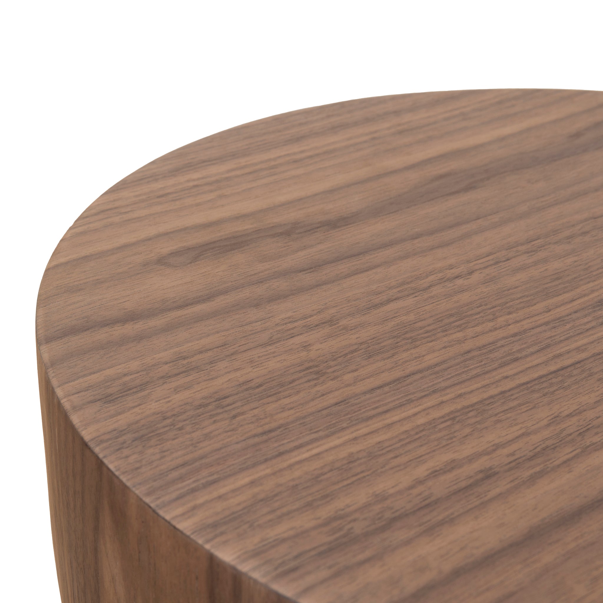 49.5cm Round Capri Side Table - Walnut