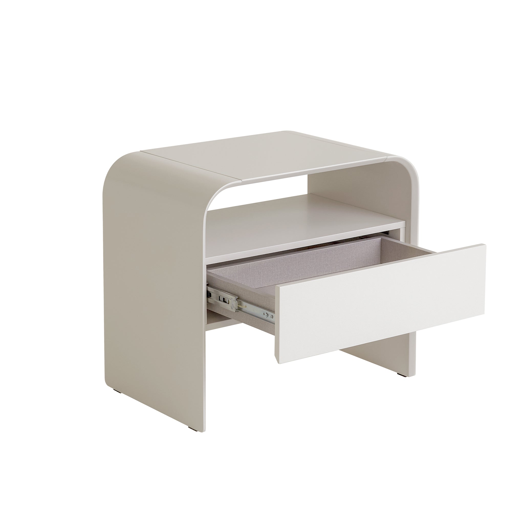 Bedside Table - Warm Grey