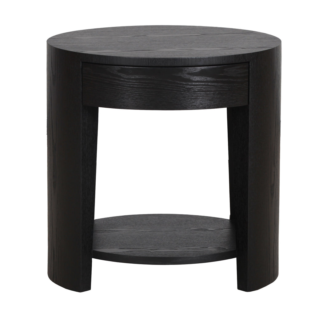 55cm Capri Side Table - Full Black