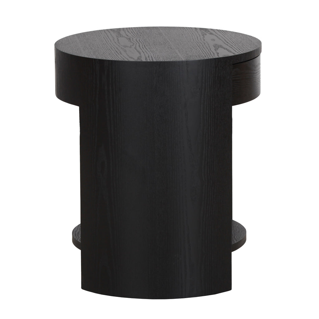 55cm Capri Side Table - Full Black