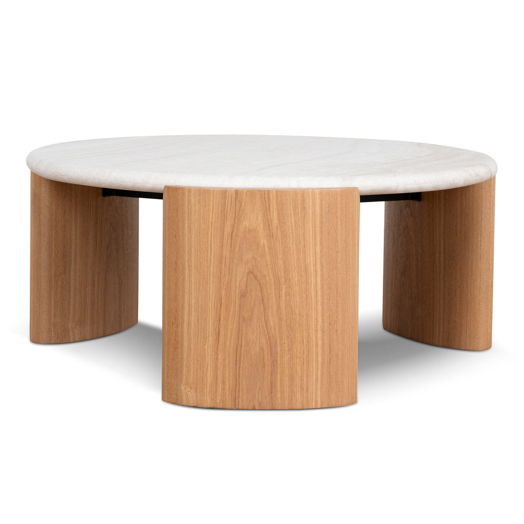 Nested Travertine Venezia Coffee Table - Natural