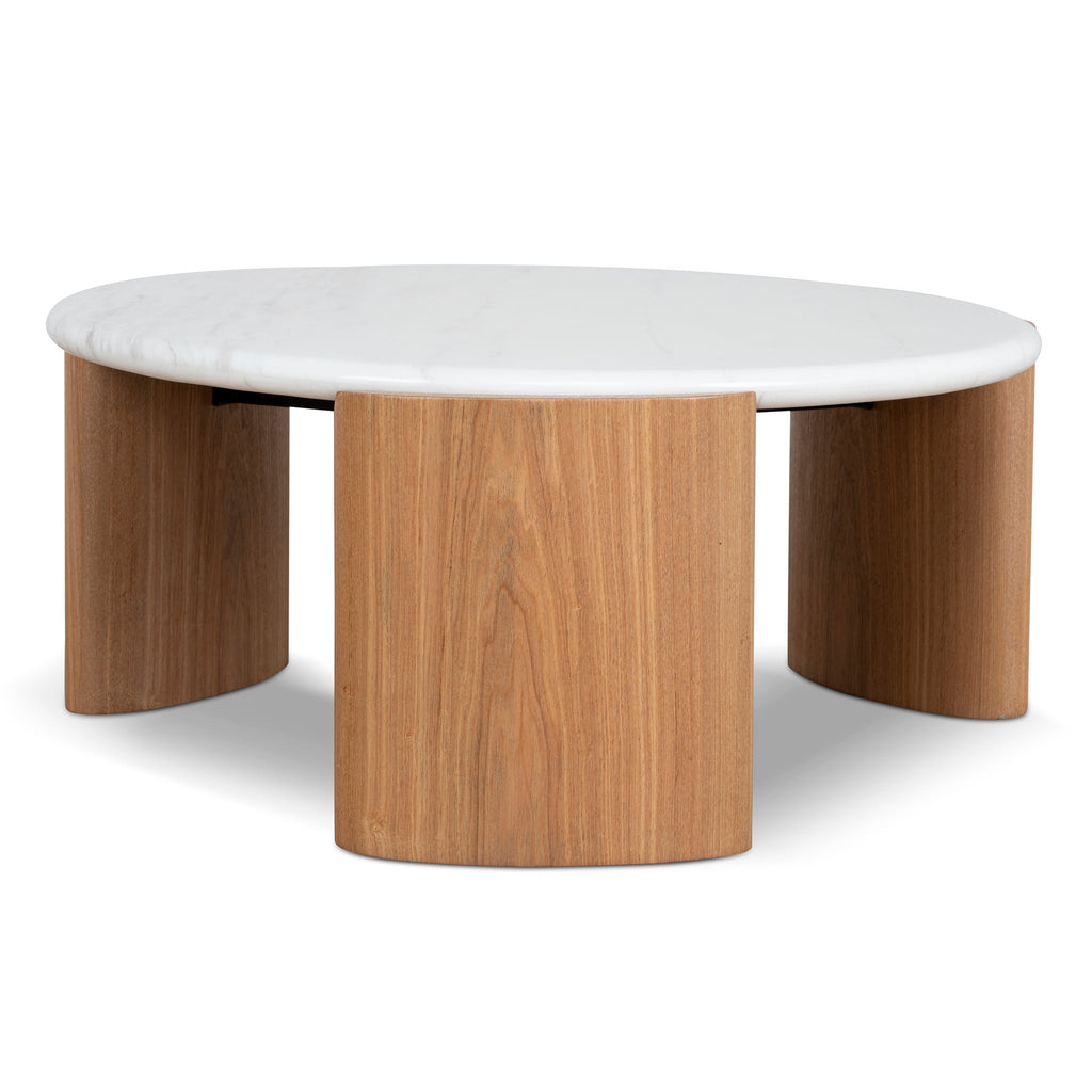 Nested Carrara Marble Venezia Coffee Table - Natural