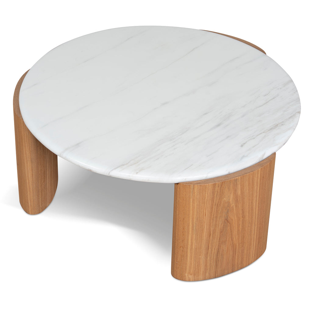 Nested Carrara Marble Venezia Coffee Table - Natural