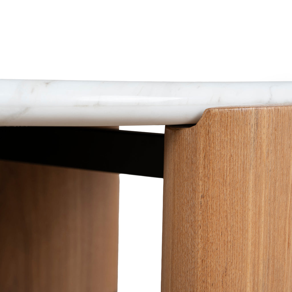 Nested Carrara Marble Venezia Coffee Table - Natural
