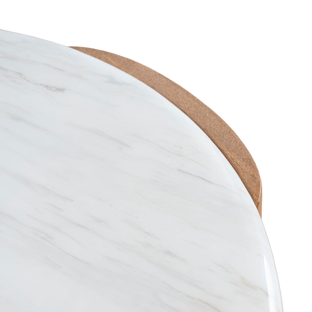 Nested Carrara Marble Venezia Coffee Table - Natural
