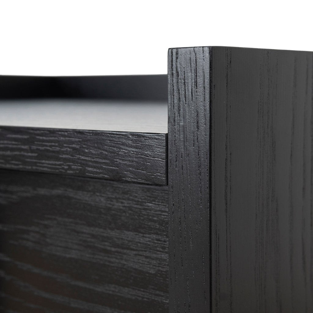 50cm Bedside Table - Black