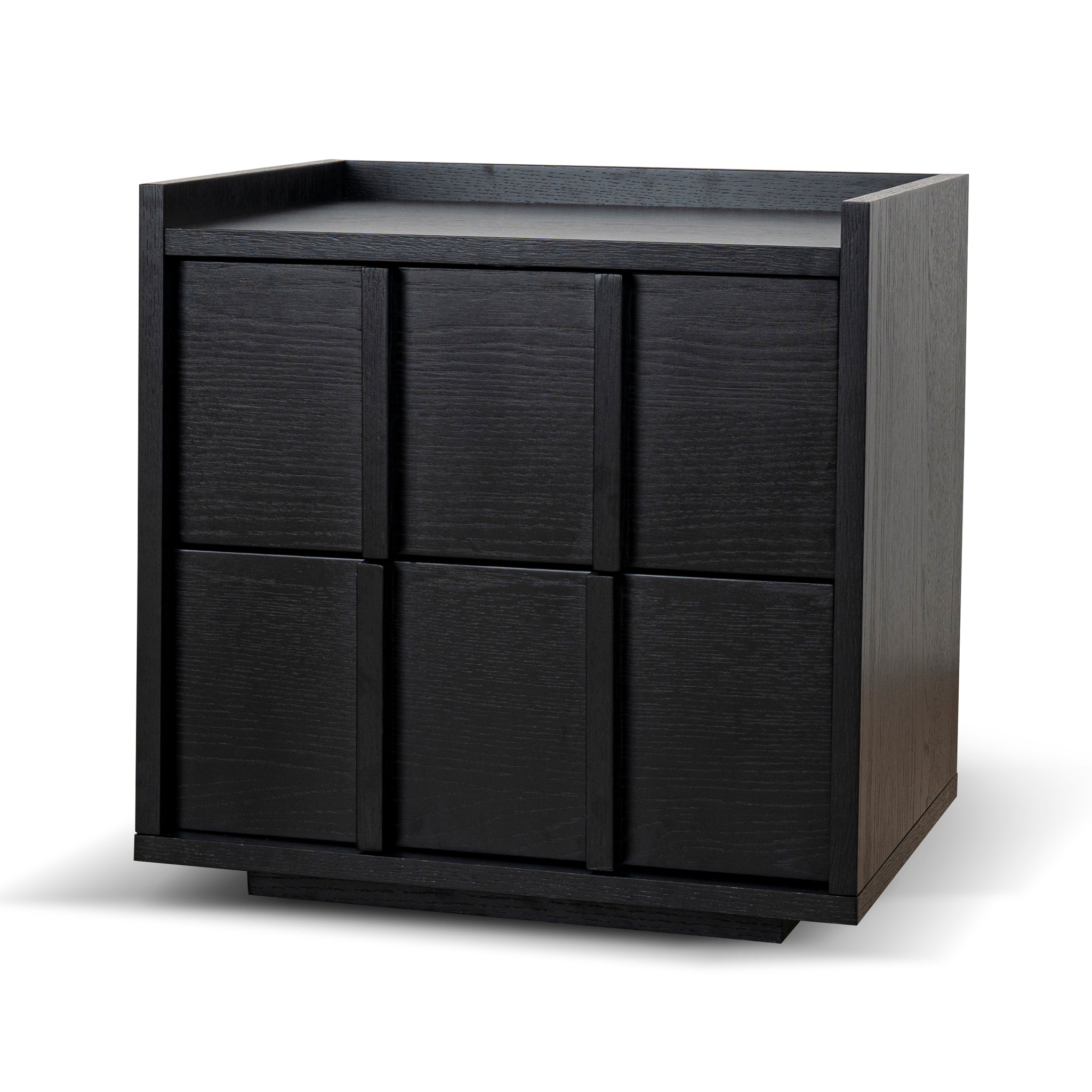 50cm Bedside Table - Black