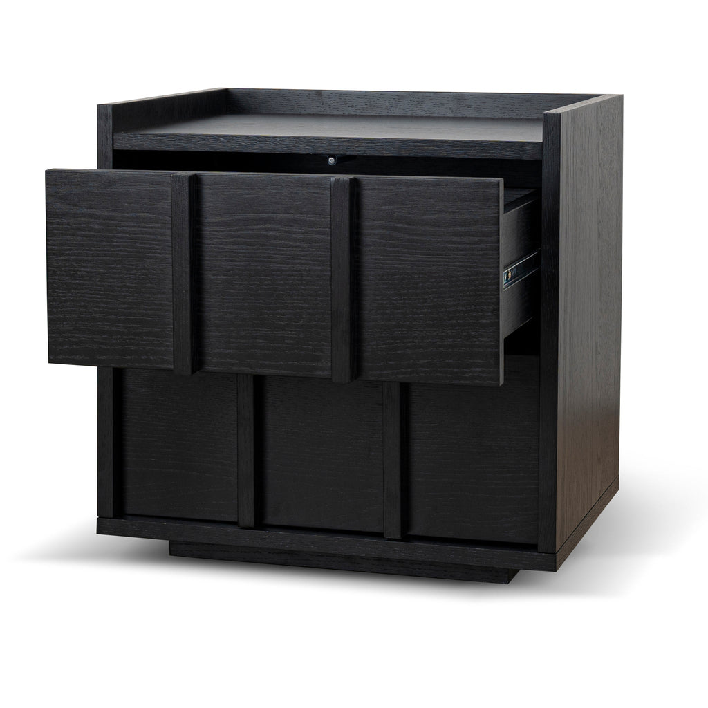 50cm Bedside Table - Black
