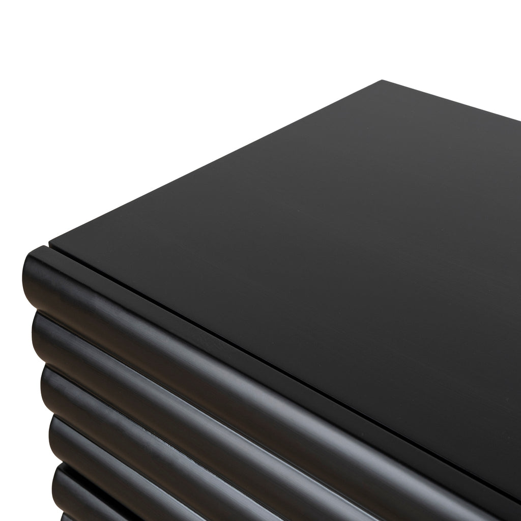 48cm Bedside Table - Matte Black