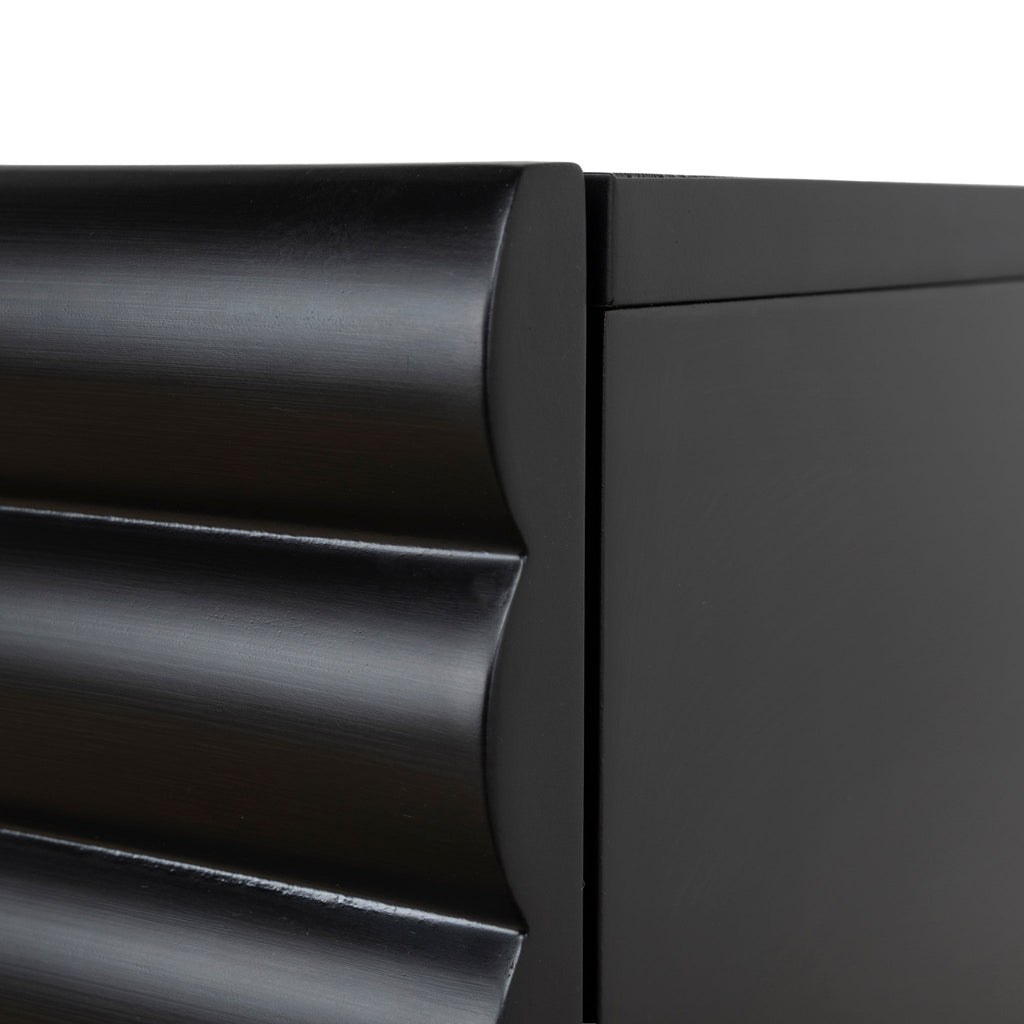 48cm Bedside Table - Matte Black
