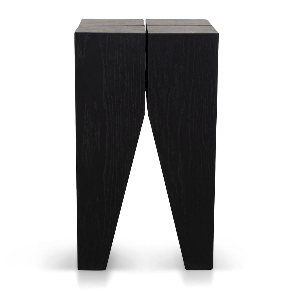 27cm Square Capri Side Table - Full Black