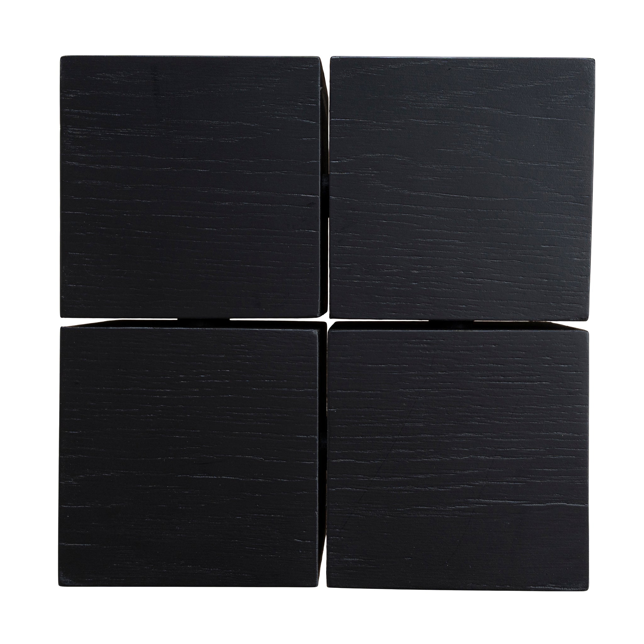 27cm Square Capri Side Table - Full Black