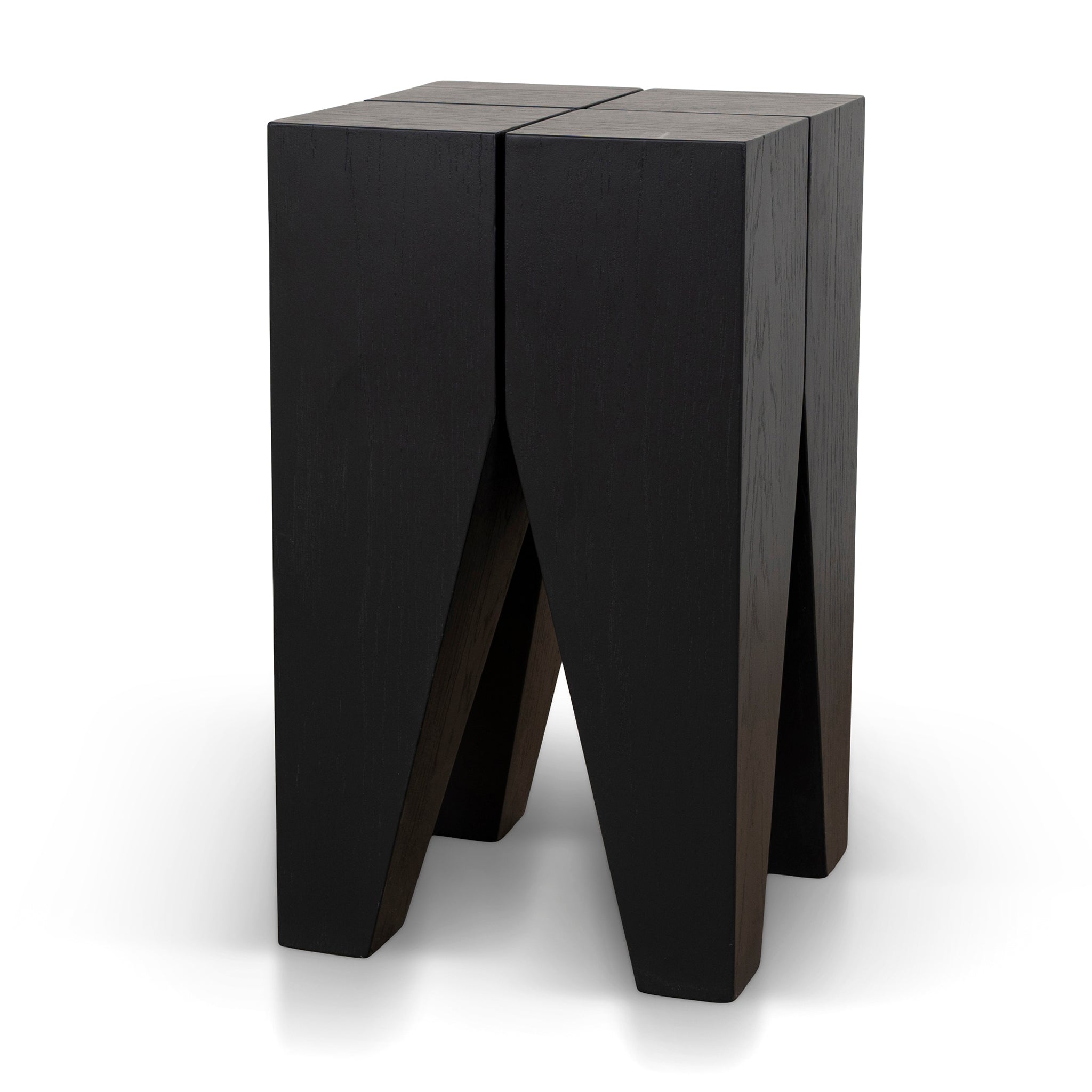 27cm Square Capri Side Table - Full Black