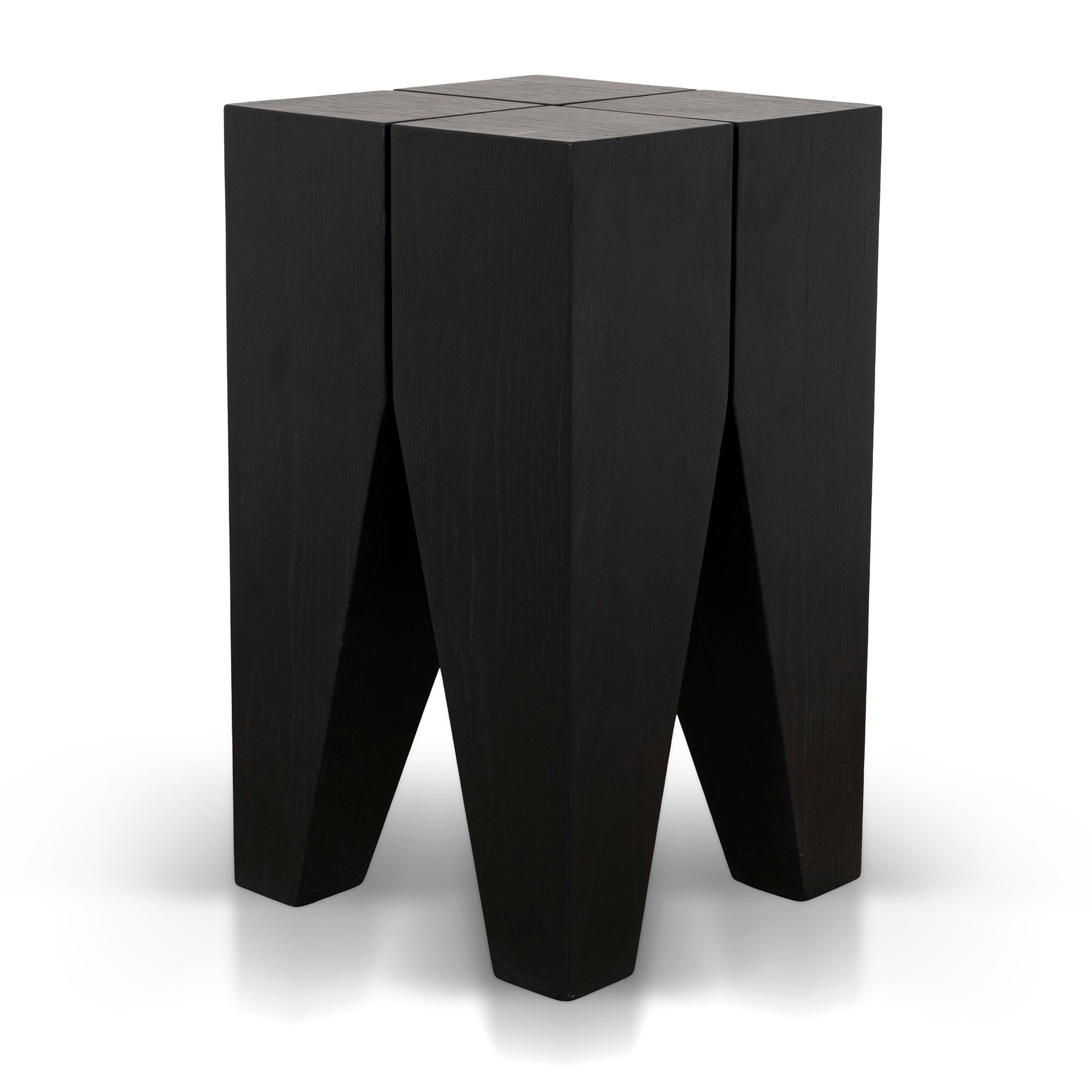 27cm Square Capri Side Table - Full Black
