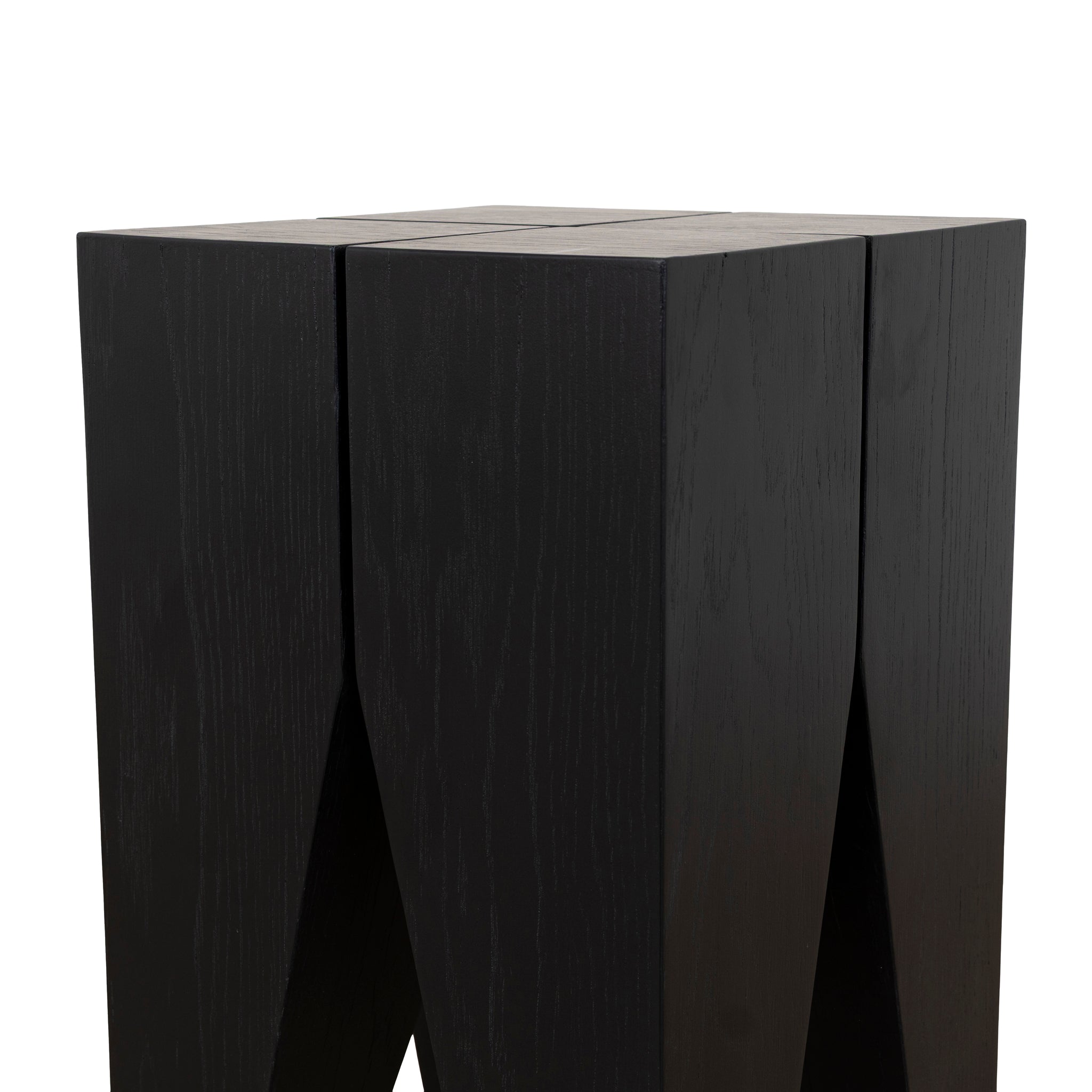 27cm Square Capri Side Table - Full Black