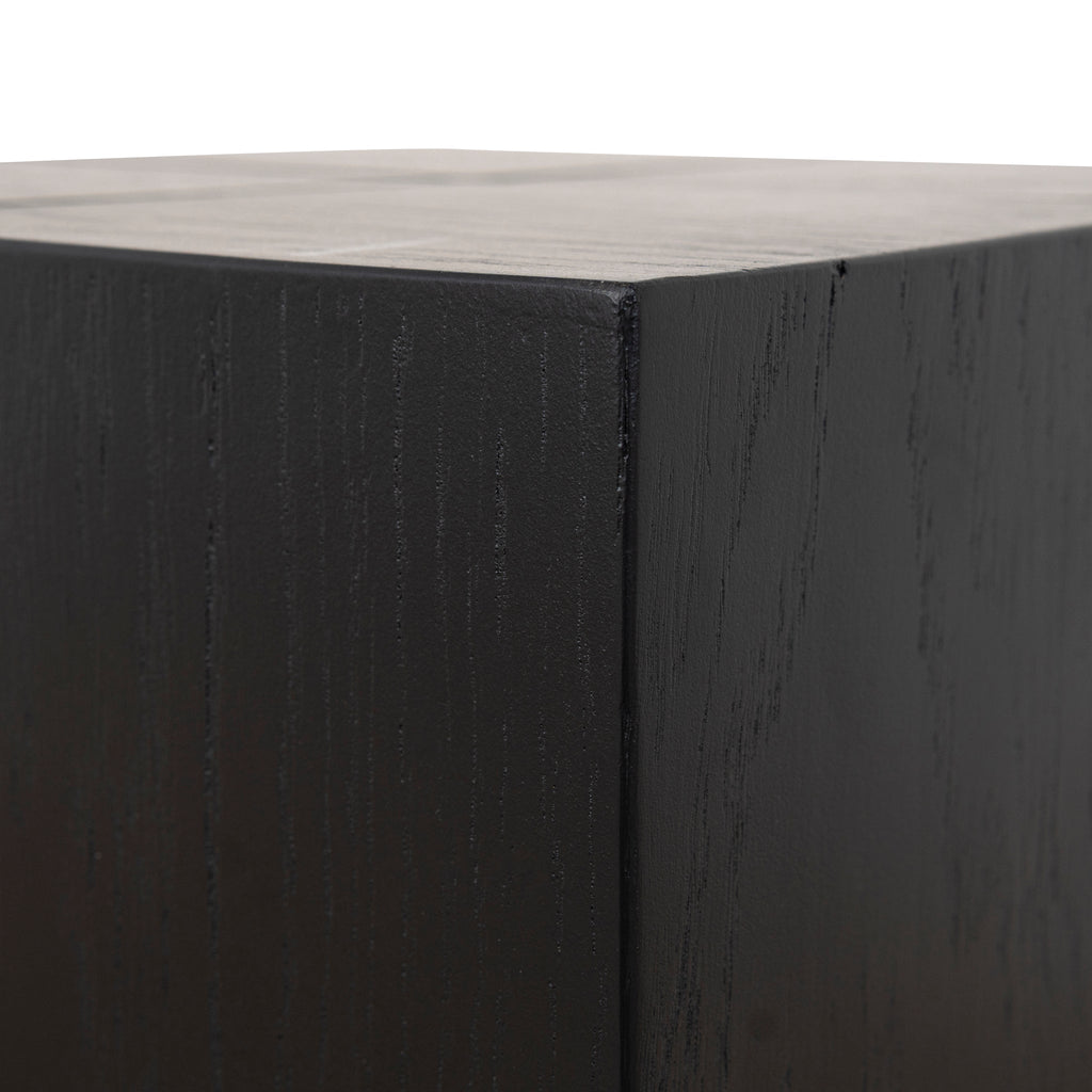 27cm Square Capri Side Table - Full Black