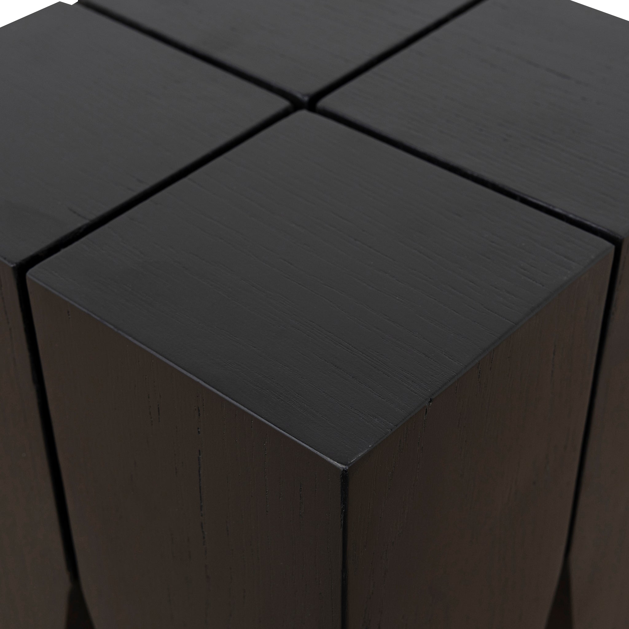 27cm Square Capri Side Table - Full Black