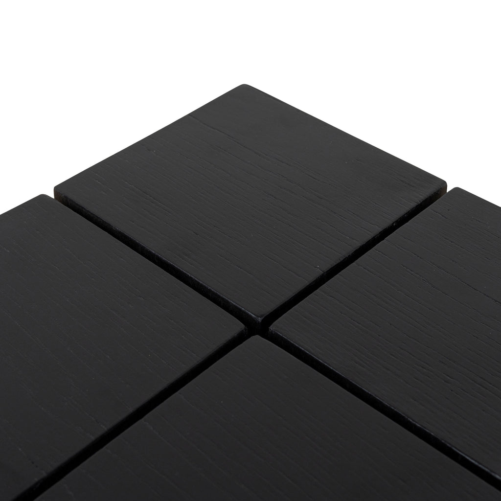 27cm Square Capri Side Table - Full Black