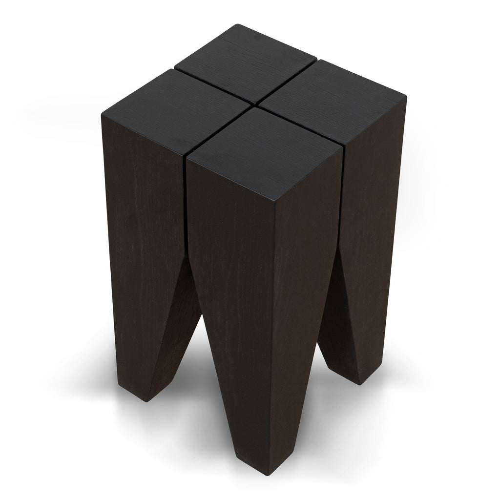 27cm Square Capri Side Table - Full Black