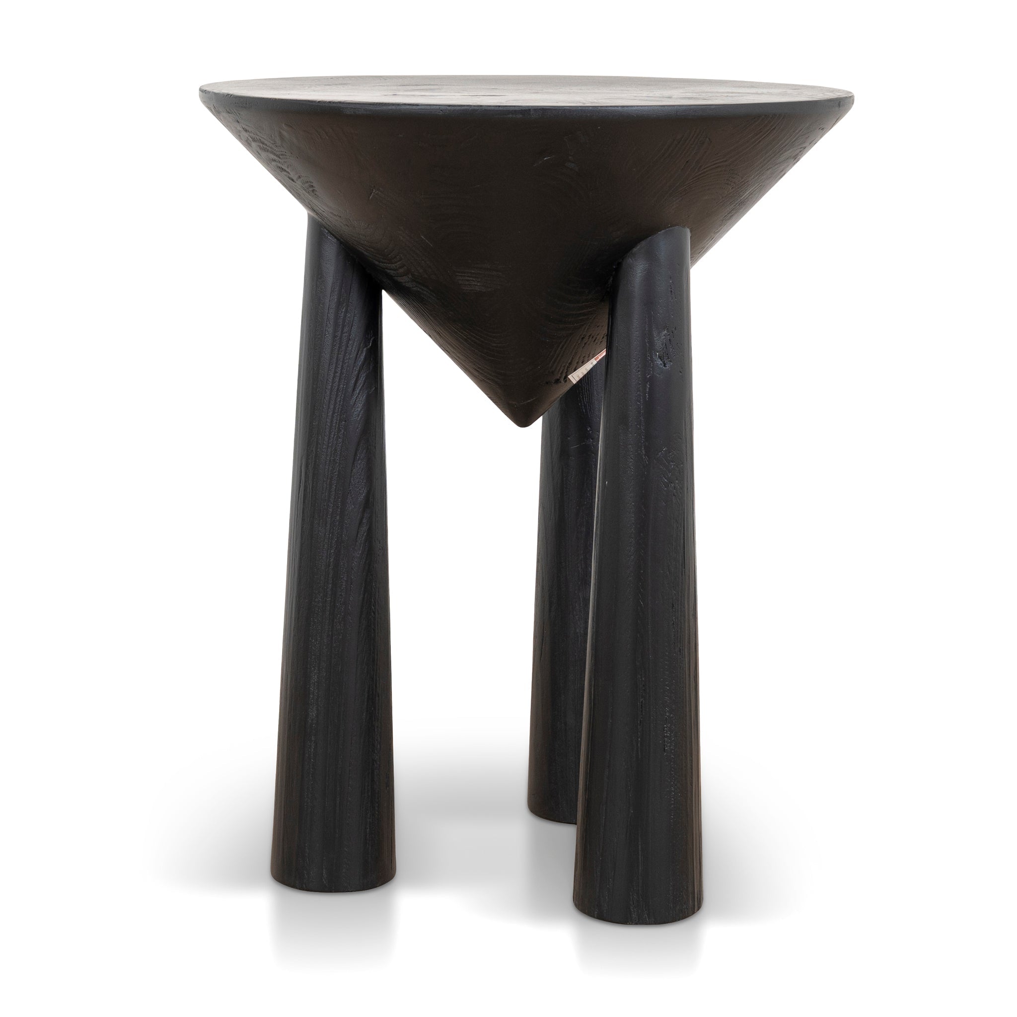 45cm Round Capri Side Table - Full Black