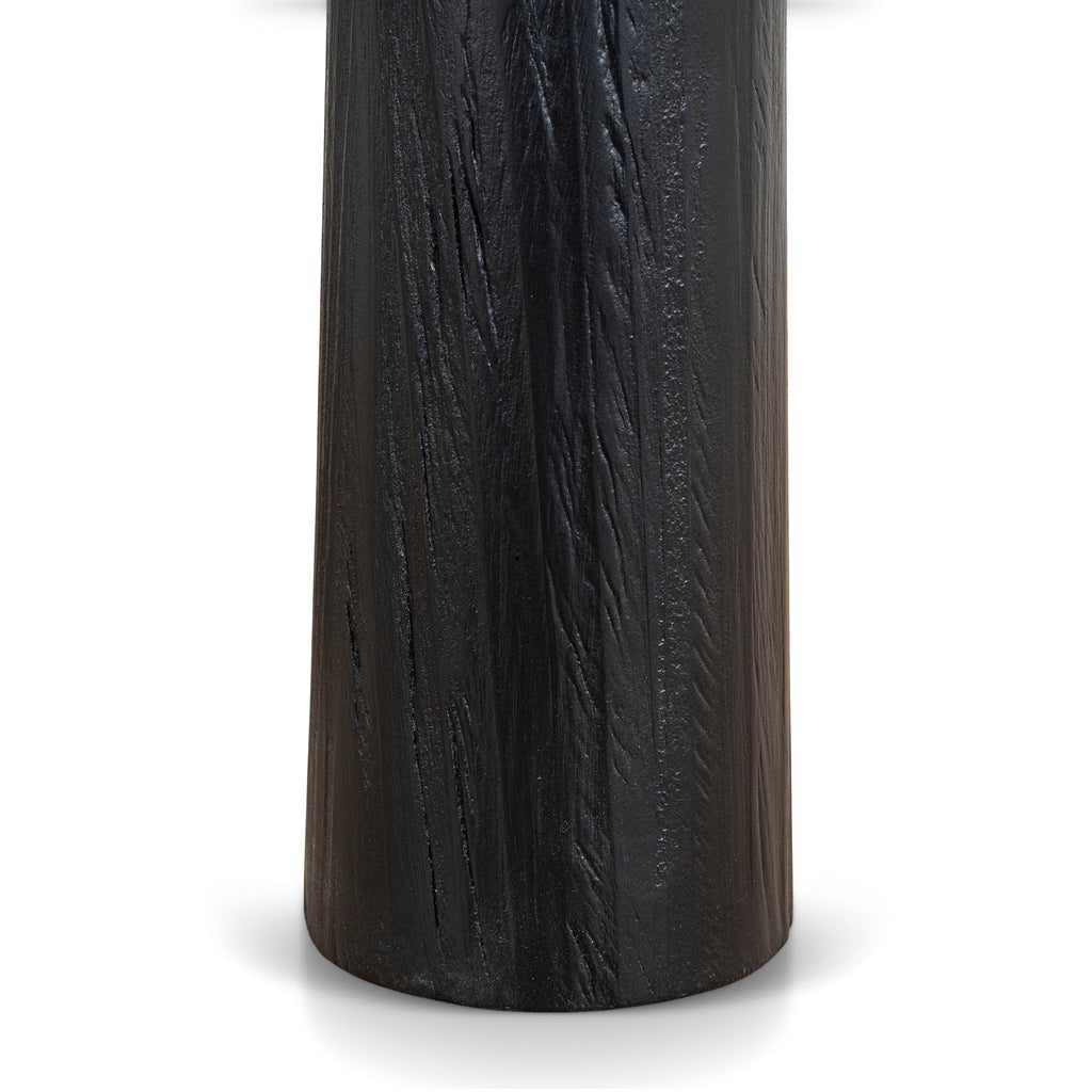 45cm Round Capri Side Table - Full Black