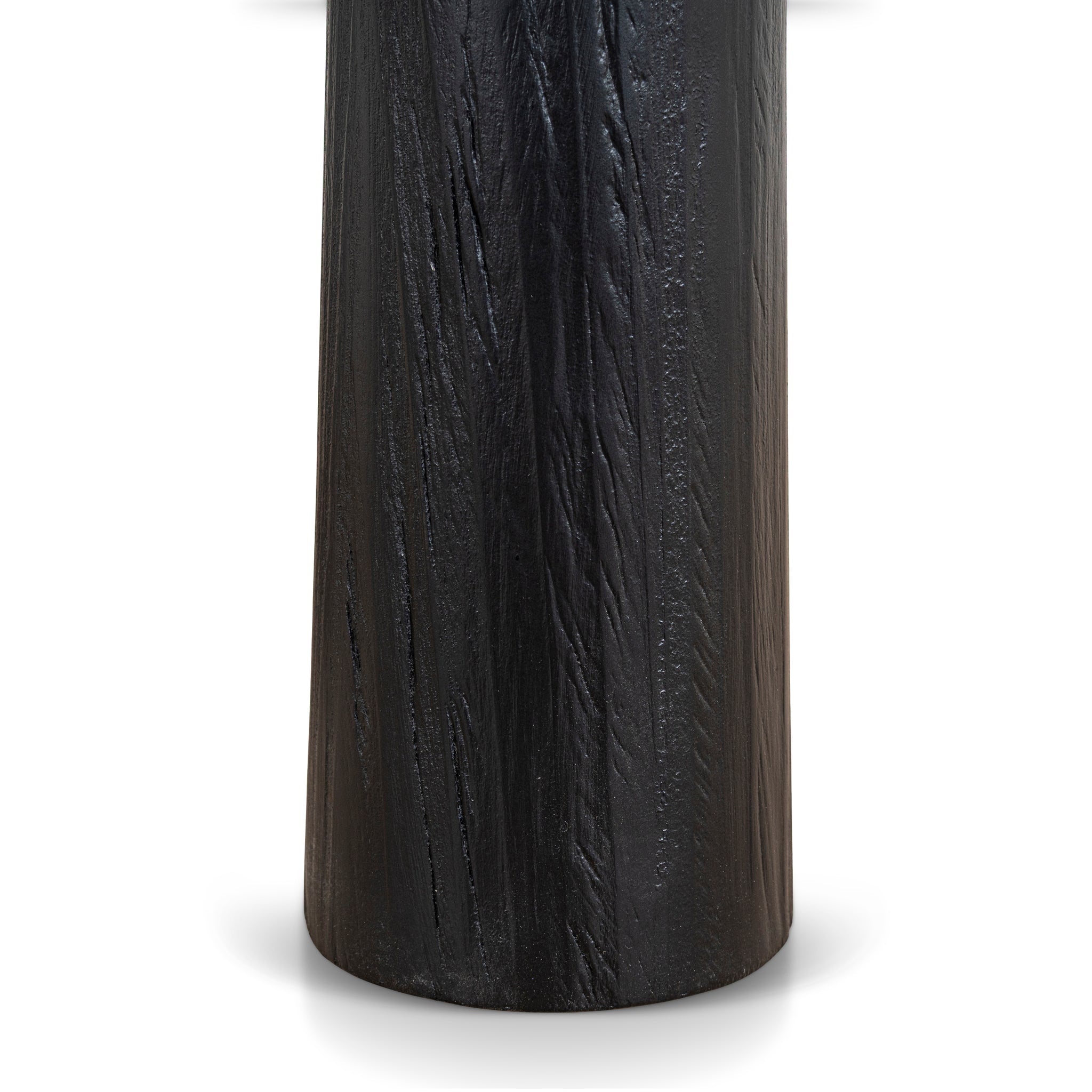 45cm Round Capri Side Table - Full Black