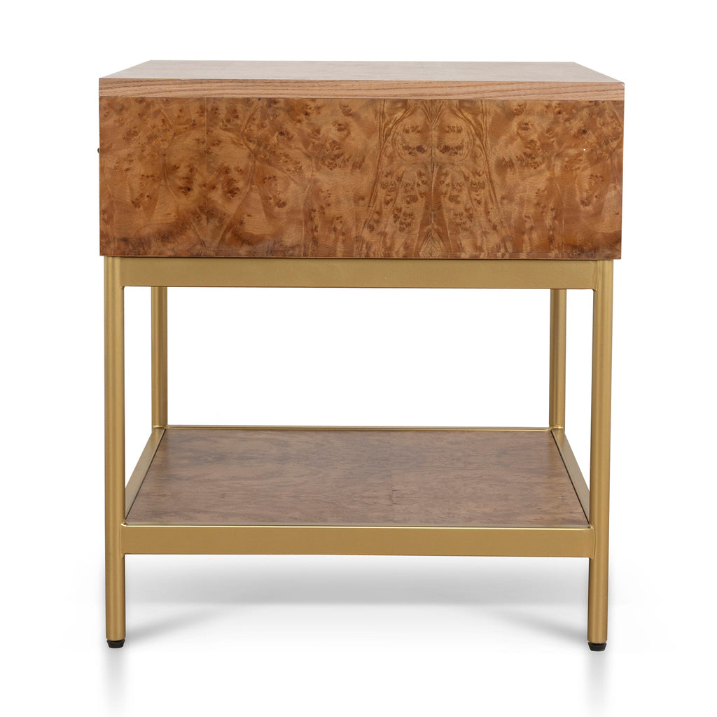 50cm Square Bedside Table - Natural