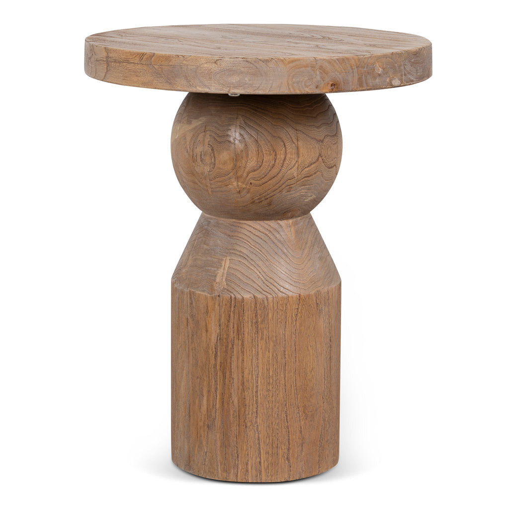 40cm Round Capri Side Table - Natural