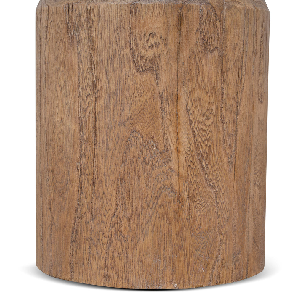 40cm Round Capri Side Table - Natural