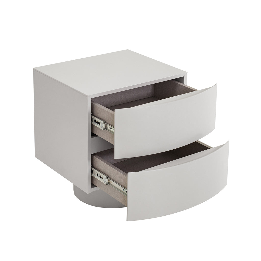 Bedside Table - Warm Grey