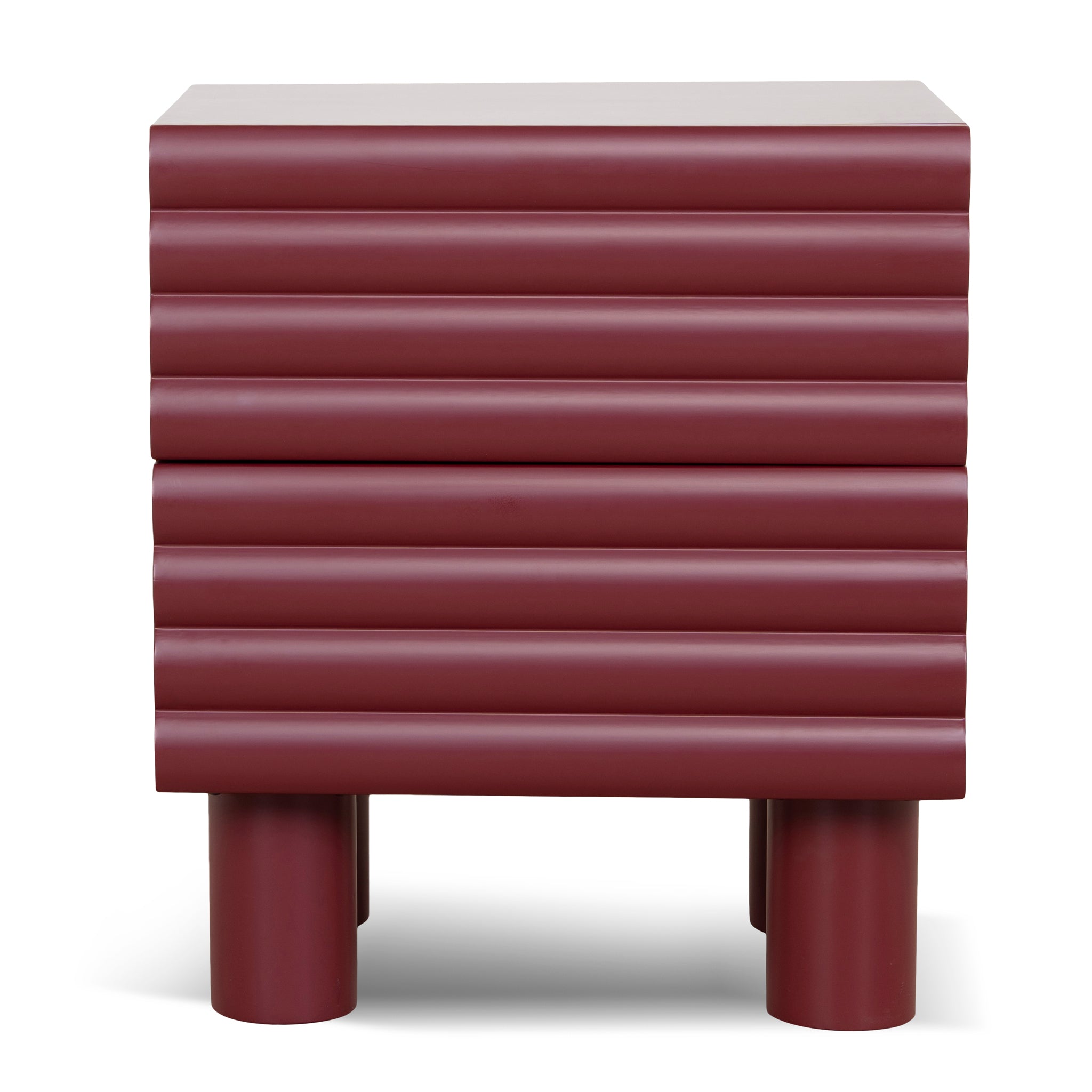 48cm Bedside Table - Red
