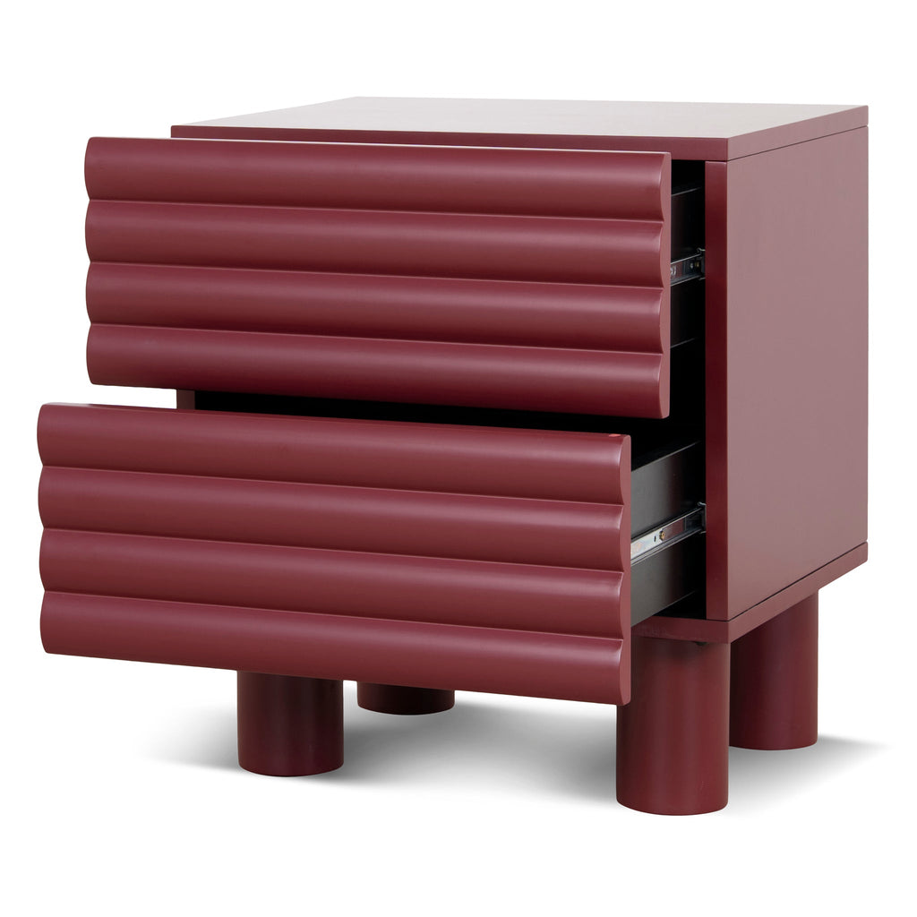 48cm Bedside Table - Red