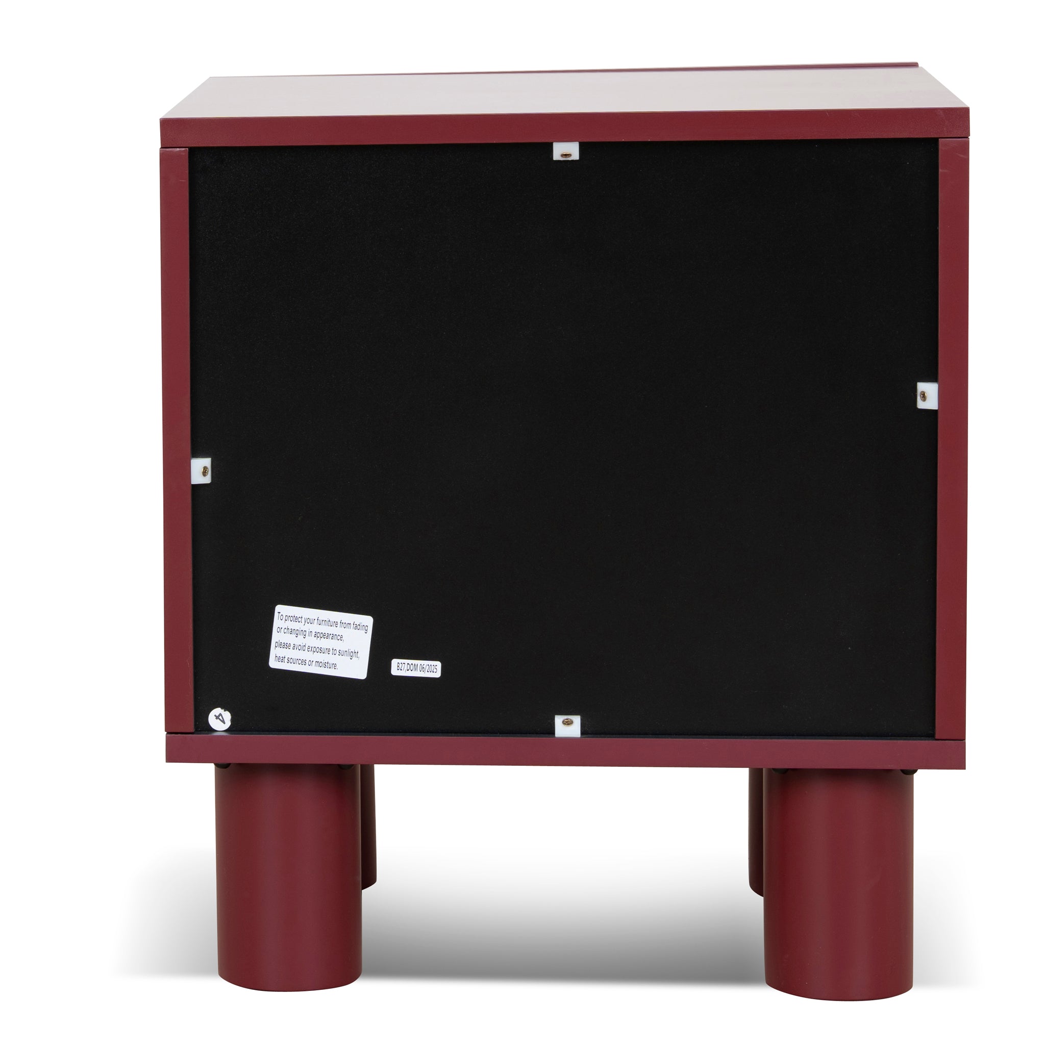 48cm Bedside Table - Red